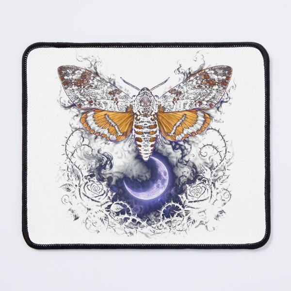 Item preview, Death's-Head Moth: Queen of the Night designed and sold by AscendedLight — Dark Fantasy & Gothic Art.