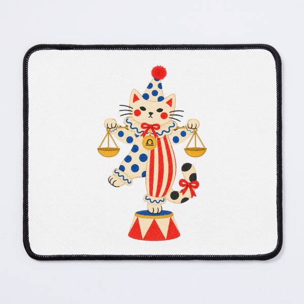 Item preview, Balanced Libra Clown Cat. Cute Zodiac Scales Kitty. Clowncore. designed and sold by CoCoArt-Ua.