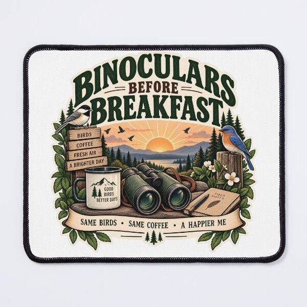 Item preview, Binoculars Before Breakfast designed and sold by MysticCanvasAi.