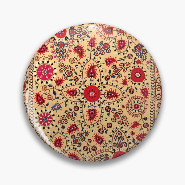Item preview, Lakai Suzani Uzbekistan Embroidery Print designed and sold by Vicky Brago-Mitchell®.