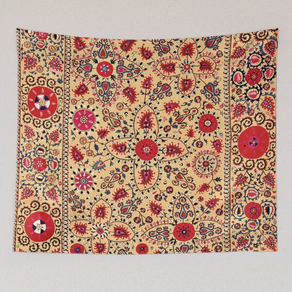 Item preview, Lakai Suzani Uzbekistan Embroidery Print designed and sold by Vicky Brago-Mitchell®.