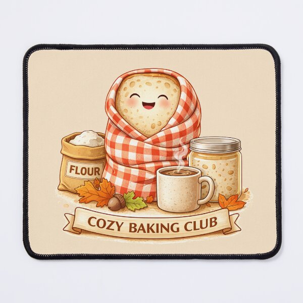 Item preview, Cozy Baking Club | Cute Sourdough Autumn Design designed and sold by azule1.