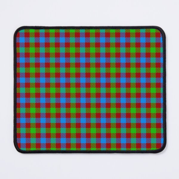 Item preview, Blue And Green On Red Gingham Check designed and sold by PatternTitan.