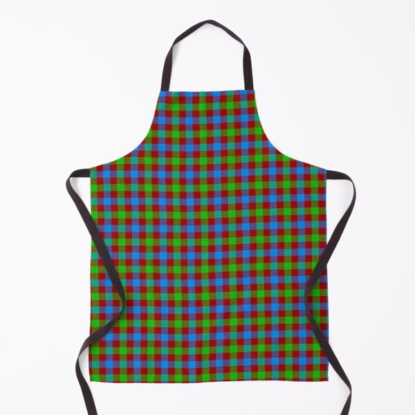 Item preview, Blue And Green On Red Gingham Check   designed and sold by PatternTitan.