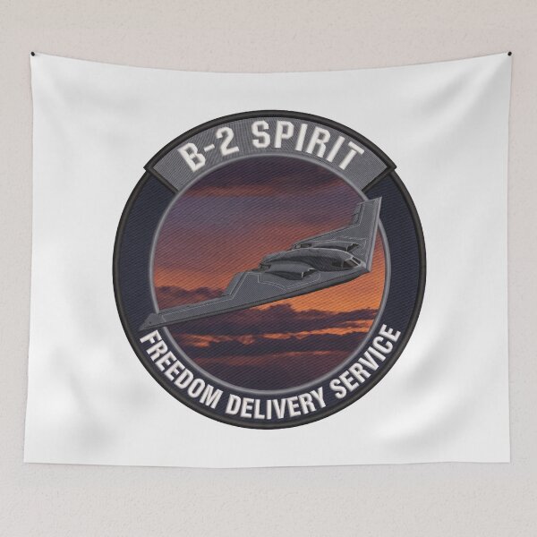 Item preview, B-2 Bomber Freedom Delivery Service Aviation Humor designed and sold by ArtDreams92.