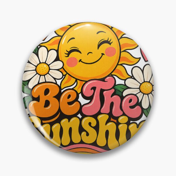 Item preview, Be The Sunshine Retro Groovy Sun Flower Power Design designed and sold by CreativeNest Prints.