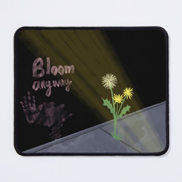 Item preview, Bloom Anyway Grafiti Concrete Cracks Dandelion designed and sold by MayCartPrintArt.