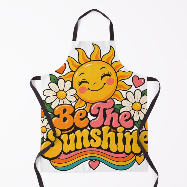 Item preview, Be The Sunshine Retro Groovy Sun Flower Power Design designed and sold by CreativeNest Prints.