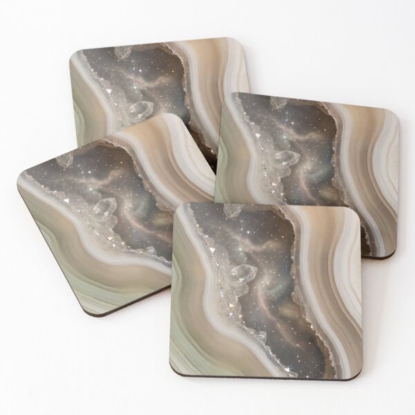Item preview, Sparkling Agate Crystal Geode — Natural Marble Stone Texture designed and sold by LYAN-STORE.