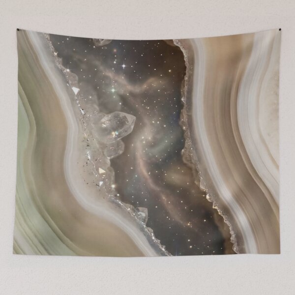Item preview, Sparkling Agate Crystal Geode — Natural Marble Stone Texture designed and sold by LYAN-STORE.