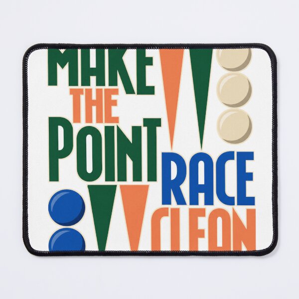 Item preview, Make the Point Race Clean Backgammon designed and sold by aihrgdesign.