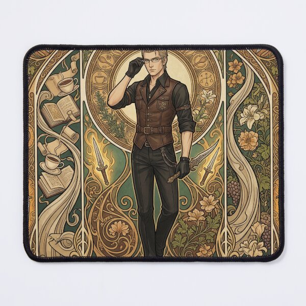 Item preview, Ignis in the style of Alphonse Mucha designed and sold by Solace Sparkles.
