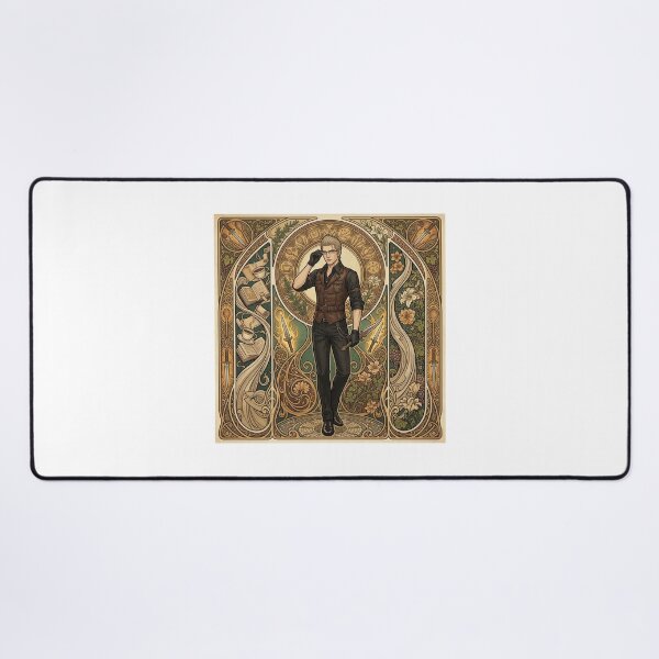 Item preview, Ignis in the style of Alphonse Mucha designed and sold by Solace Sparkles.