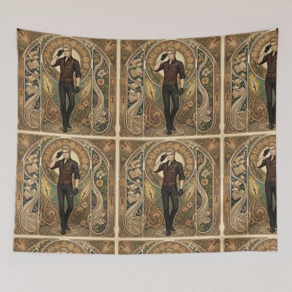 Item preview, Ignis in the style of Alphonse Mucha designed and sold by Solace Sparkles.