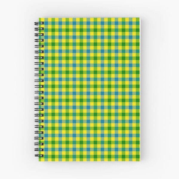 Item preview, Blue And Green On Yellow Gingham Check   designed and sold by PatternTitan.