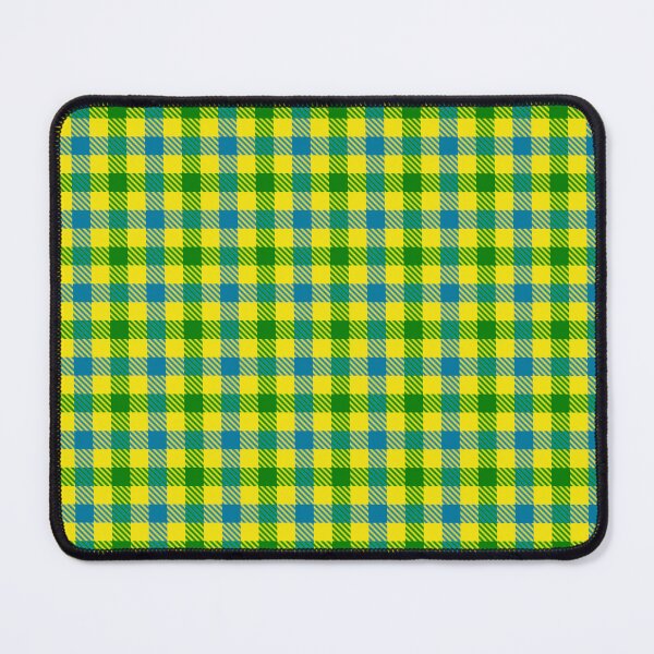 Item preview, Blue And Green On Yellow Gingham Check designed and sold by PatternTitan.