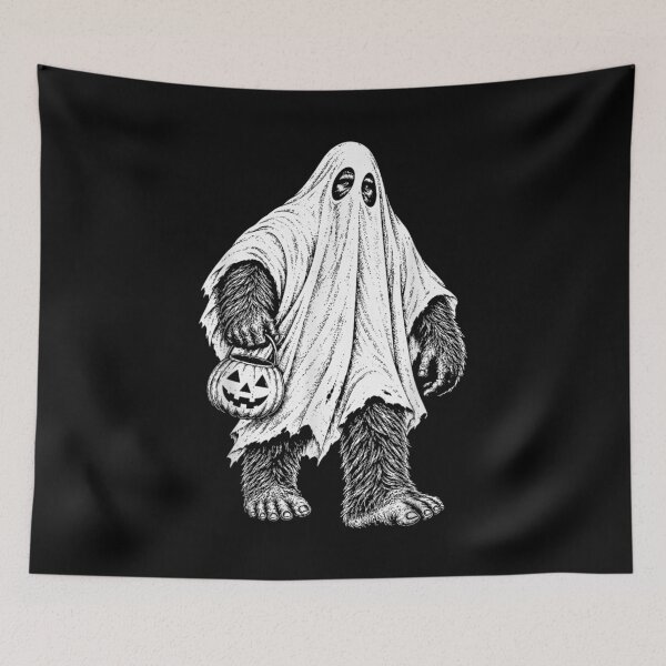 Item preview, Bigfoot Ghost Halloween Pumpkin Costume Funny Sasquatch designed and sold by HenikaPonko.