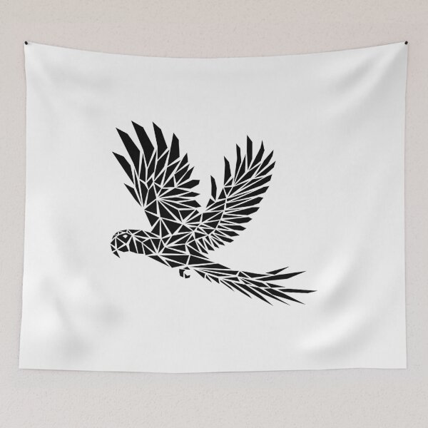Item preview, Black Geometric Parrot designed and sold by Espyr.Art.