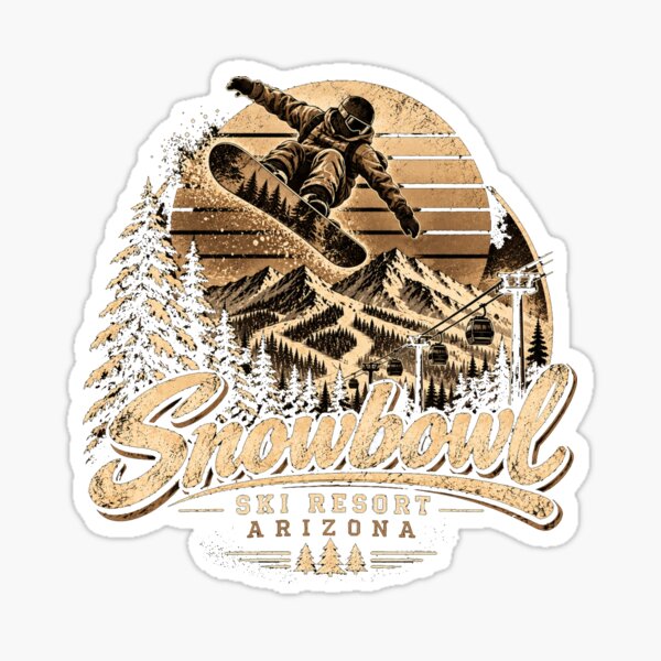 Item preview, Snowbowl Ski Resort Arizona  designed and sold by TheEndDesign.