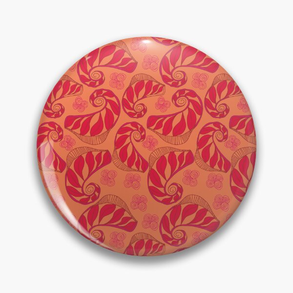 Item preview, Coral Paisley Swirl Botanical Pattern designed and sold by Kraalikaa.