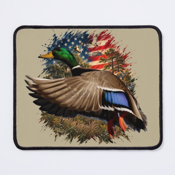 Item preview, Americana Flying Mallard Duck Patriotic American Flag Wall Art designed and sold by LifeCrush.