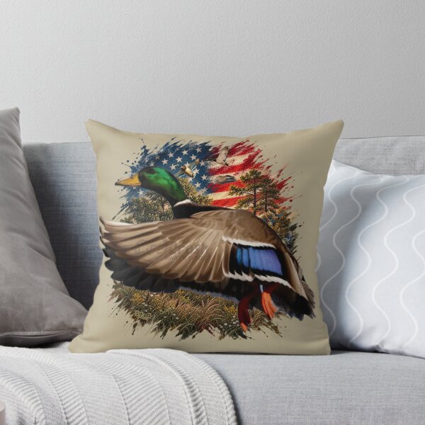 Item preview, Americana Flying Mallard Duck Patriotic American Flag Wall Art designed and sold by LifeCrush.