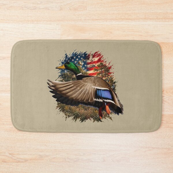Item preview, Americana Flying Mallard Duck Patriotic American Flag Wall Art designed and sold by LifeCrush.