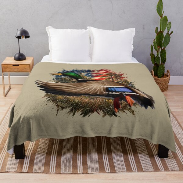 Item preview, Americana Flying Mallard Duck Patriotic American Flag Wall Art designed and sold by LifeCrush.