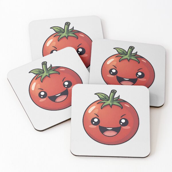 Item preview, Kawaii Tomato – Cute Red Tomato Food & Vegetable Illustration designed and sold by tetibright.