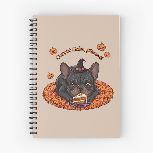 Item preview, Funny Black Frenchie Halloween Carrot Cake designed and sold by The-NOKU-Co.