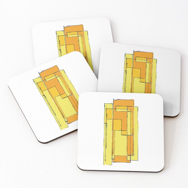 Item preview, Abstract Yellow Blocks designed and sold by Kyxuki.