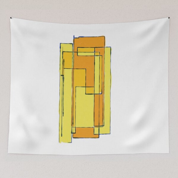 Item preview, Abstract Yellow Blocks designed and sold by Kyxuki.