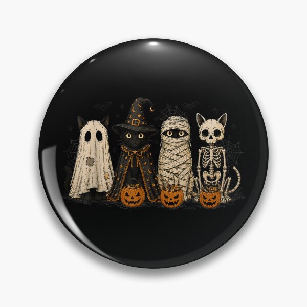 Item preview, Halloween Cat Ghost Witch Skeleton Spooky Costume Crew designed and sold by HenikaPonko.