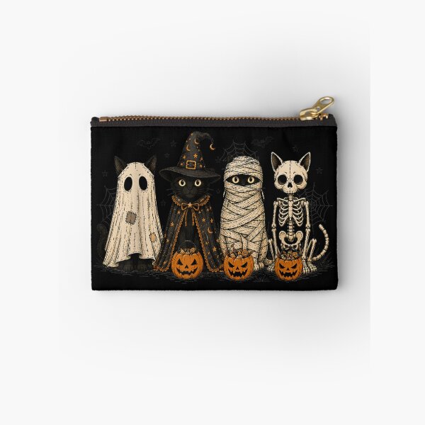 Item preview, Halloween Cat Ghost Witch Skeleton Spooky Costume Crew designed and sold by HenikaPonko.