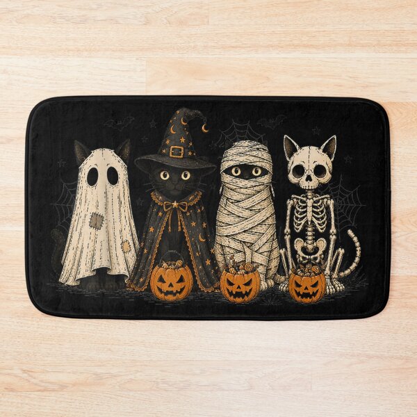 Item preview, Halloween Cat Ghost Witch Skeleton Spooky Costume Crew designed and sold by HenikaPonko.