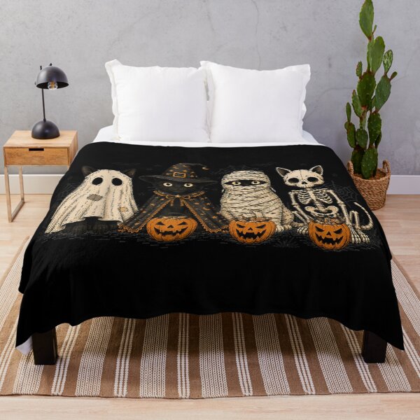 Item preview, Halloween Cat Ghost Witch Skeleton Spooky Costume Crew designed and sold by HenikaPonko.