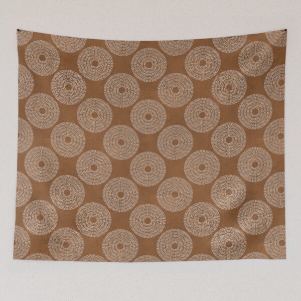 Item preview, Earthen ripples - brown and beige - rustic  designed and sold by moteemade.