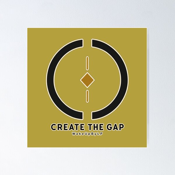 Item preview, Create the Gap – Mindfulness and Conscious Choice designed and sold by WakeUpByLP.