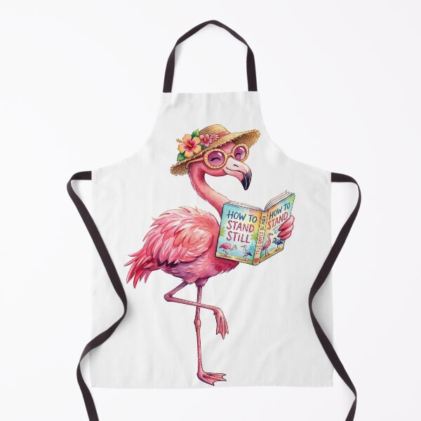Item preview, Funny Reading Flamingo - How to stand still designed and sold by VortexOfFlorida.