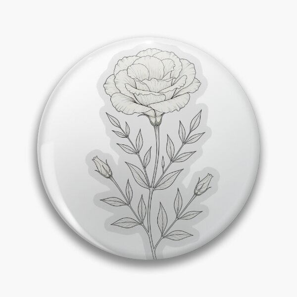 Item preview, White Lisianthus Sticker | Lisianthus Die Cut Sticker | Fine Line Botanical Decal | Minimalist Bridal Flower designed and sold by FineLineBotanical .