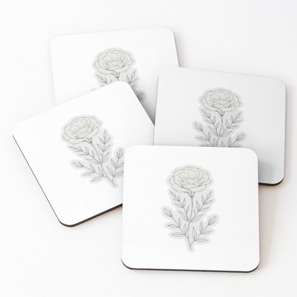 Item preview, White Lisianthus Sticker | Lisianthus Die Cut Sticker | Fine Line Botanical Decal | Minimalist Bridal Flower designed and sold by FineLineBotanical .