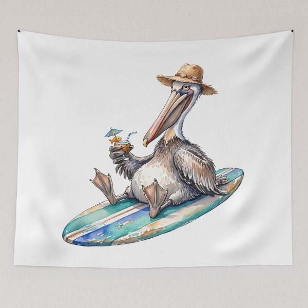 Item preview, life is good - seabird - pelican surf art designed and sold by VortexOfFlorida.