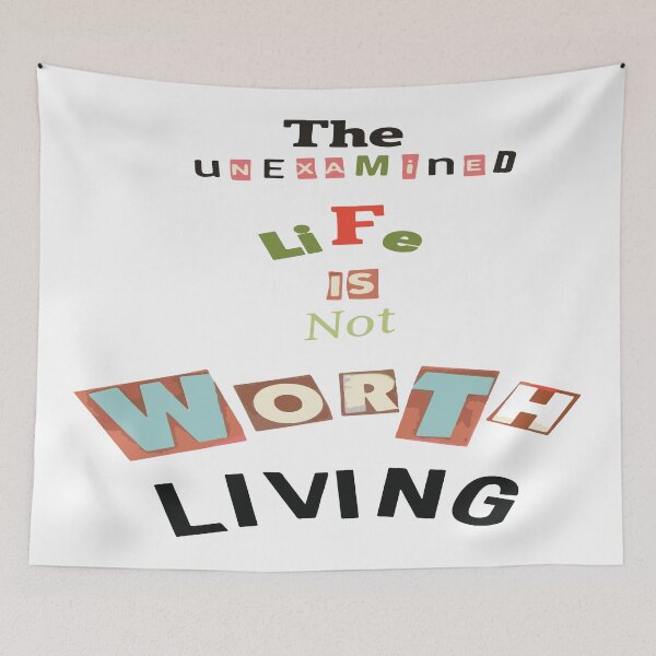 Item preview, The Unexamined life is not worth living designed and sold by Totaldannation.