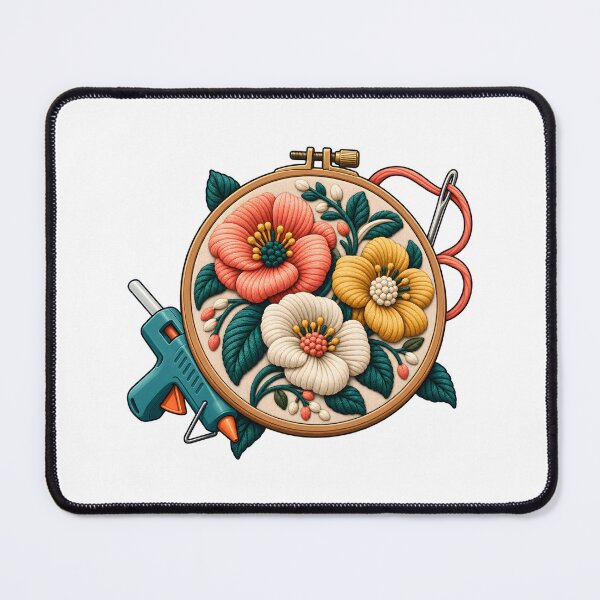 Item preview, Raised Floral Hot Glue Embroidery designed and sold by Philippa Shop.