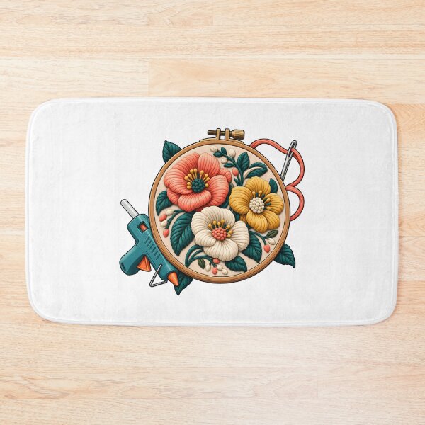 Item preview, Raised Floral Hot Glue Embroidery designed and sold by Philippa Shop.