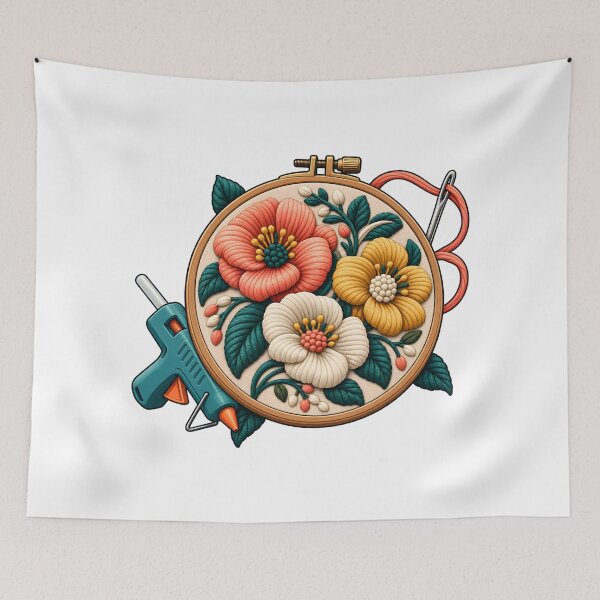 Item preview, Bordado Floral en Relieve con Silicona designed and sold by Philippa Shop.