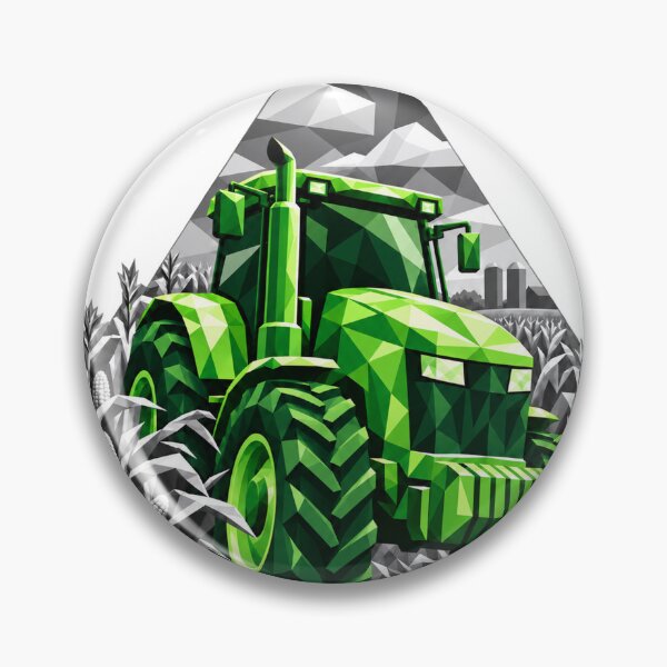 Item preview, Crystal green tractor among corn designed and sold by danart7.