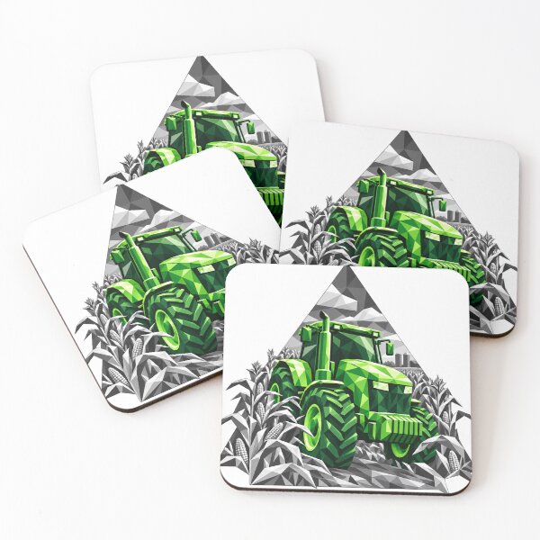 Item preview, Crystal green tractor among corn designed and sold by danart7.