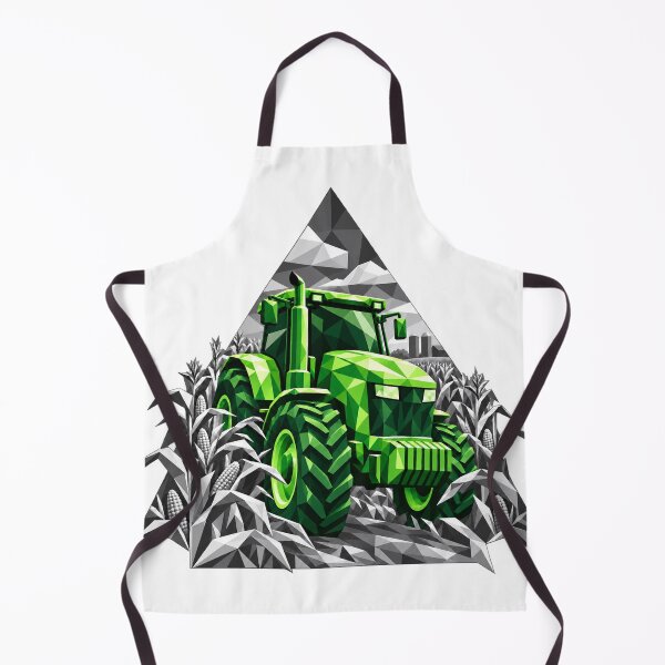 Item preview, Crystal green tractor among corn designed and sold by danart7.