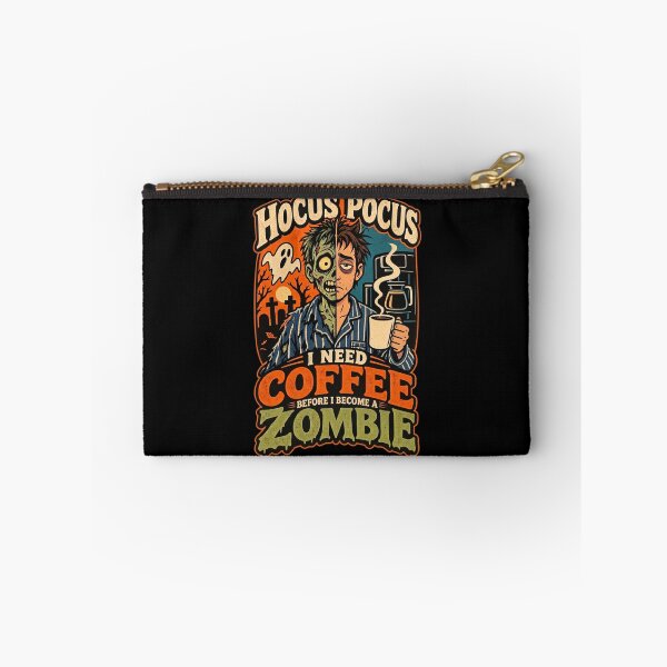 Item preview, Retro Zombie Coffee Lover Funny Halloween Graphic Design designed and sold by LOL-N-LIFESTYLE.
